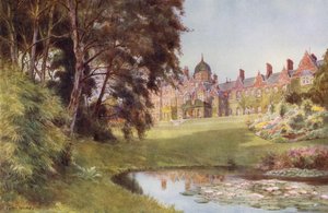 A Corner of the Lake, Sandringham (litografia en color)