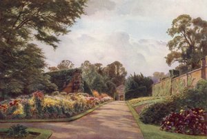 Primeros crisantemos, Claremont (litografia en color) de Cyril Ward