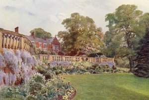 East End of the Terrace, Bagshot Park (litografia en color) de Cyril Ward