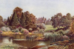 El lago en el West Garden, Sandringham (litografia en color) de Cyril Ward