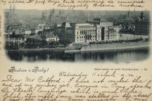 Postal que representa una vista general de Praga de Czech Photographer