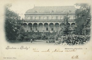 Postal que representa el Milohradek Belvedere de Czech Photographer
