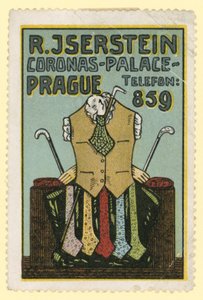 R Jserstein, tienda de ropa para hombres, Praga