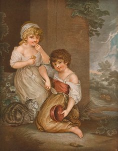 Niños de cabaña Hobbinol y Gandaretta, c. 1883, 1903 de DW Tomkins