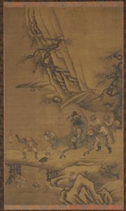 Zhong Kui y demonios cruzando un puente, siglo XV de Dai Jin