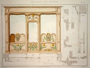 Diseño para una fachada de tienda, ilustración de 