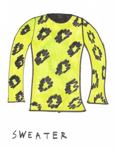Jersey (rotulador sobre papel) de Daisy de Villeneuve