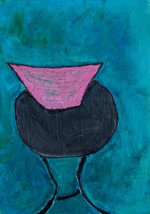 Figura rosa abstracta de Dale Hefer & Family