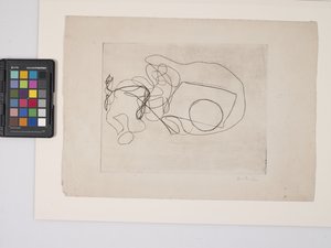 Sin título, hacia 1938 (grabado sobre papel blanquecino)
