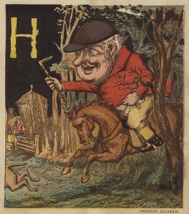 H es para cazador (litografia de color) de Dalziel Brothers (after)
