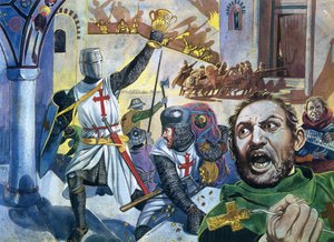 Los cruzados saquean Constantinopla