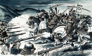 La batalla de Nagashino en 1575 de Dan Escott
