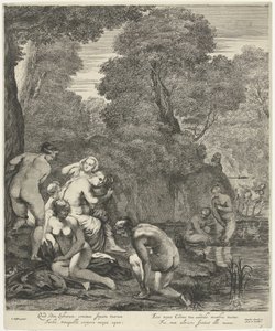 Diana y sus ninfas descubiertas por Acteón