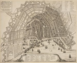 Plano de Ámsterdam de Dancker Danckerts