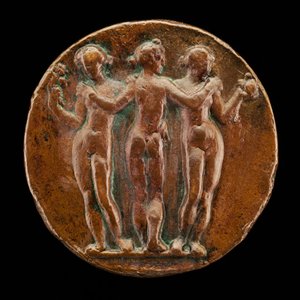 Las tres gracias (reverso) de Danese Cattaneo
