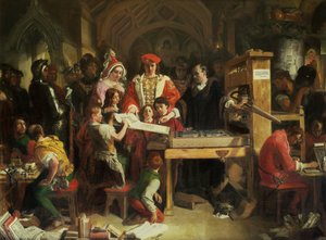 La imprenta de Caxton de Daniel Maclise