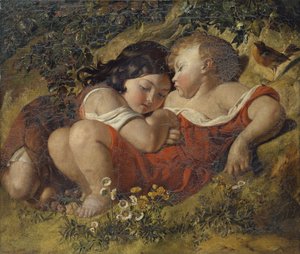Niños en el bosque de Daniel Maclise