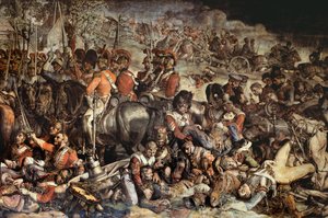 El encuentro de Wellington y Blucher después de Waterloo (pintura mural) (detalle de 200144)