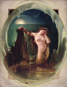 El origen del arpa, c.1842 (óleo sobre lienzo) de Daniel (1806 70) Maclise