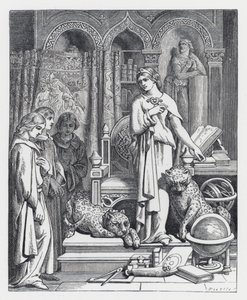 Ilustración para el poema de Tennyson, La Princesa de Daniel (after) Maclise