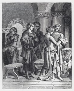 Ilustración para el poema de Tennyson, La Princesa de Daniel (after) Maclise