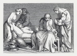 Ilustración para el poema de Tennyson, La Princesa de Daniel (after) Maclise