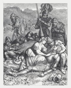 Ilustración para el poema de Tennyson, La Princesa de Daniel (after) Maclise