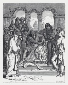 Ilustración para el poema de Tennyson, La Princesa de Daniel (after) Maclise