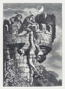 Ilustración para el poema de Tennyson, La Princesa de Daniel (after) Maclise