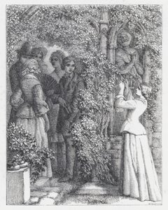 Ilustración para el poema de Tennyson, La Princesa