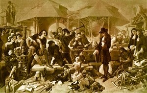 Pedro el Grande en el Astillero de Deptford de Daniel 1806 70 Maclise