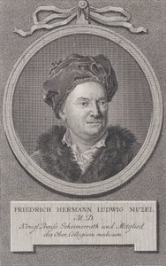 Retrato de Friedrich Ludwig Hermann Muzel de Daniel Berger