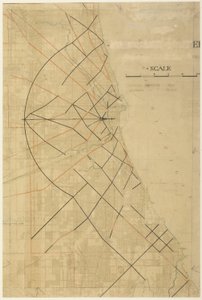 Placa 91 del Plan de Chicago, Chicago, Arterias Diagonales Propuestas de Daniel Burnham