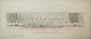 Punto redondo del Potomac, Washington D.C., boceto de sección, 1909