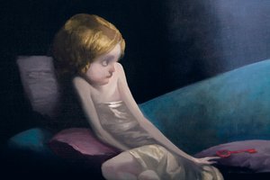 La joven novia y las esposas muertas (detalle), de Barba Azul por Charles Perrault de Daniel Cacouault