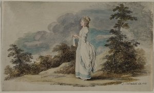 Susanne, la hija del artista a los veintiún años de Daniel Nikolaus Chodowiecki