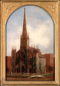 Iglesia Universalista de San Pablo antes del incendio de 1871, c.1872 de Daniel Folger Bigelow