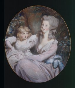 Margaret “Peggy” Arnold y su hija Sophia, c.1787
