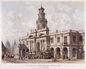 Royal Exchange 2do exterior, Londres, 1816