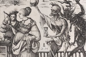 La muerte y el diablo sorprendiendo a dos mujeres, ca. 1515
