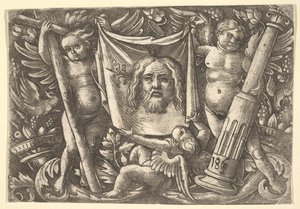 El sudario sostenido por dos ángeles, ca. 1515