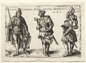 Tres cristianos dignos, después de 1516 de Daniel Hopfer
