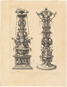 Dos Diseños de Candelabros de Daniel Hopfer