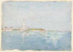 Boceto tomado en Argel, África del Norte, boceto de viaje de Daniel Hudson Burnham