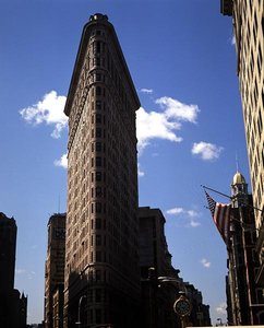 El edificio Flatiron, completado en 1902 de Daniel Hudson Burnham