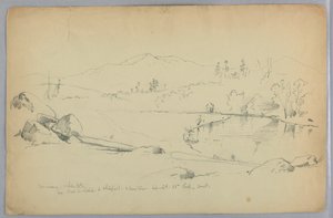 Río Ammonoosuc y Montañas Blancas, N.H. de Daniel Huntington