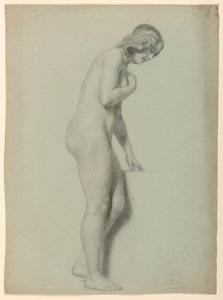Dibujo, Desnudo femenino, 1858 de Daniel Huntington