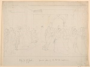 Plano general para la recepción de Martha Washington, 1860