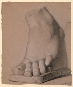 Dibujo, Pie izquierdo de escayola, 1840 de Daniel Huntington