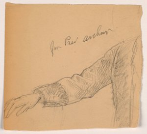 Dibujo, Brazo derecho del Presidente Chester A. Arthur, 1884 de Daniel Huntington